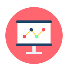 Seo Graph Vector Icon