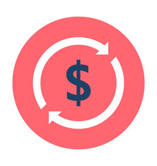 Dollar Exchange Vector Icon