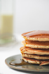 Pancakes with syrup