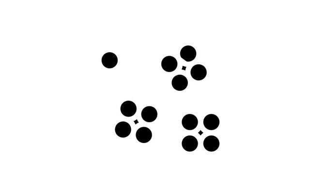 staphylococcus aureus glyph icon animation