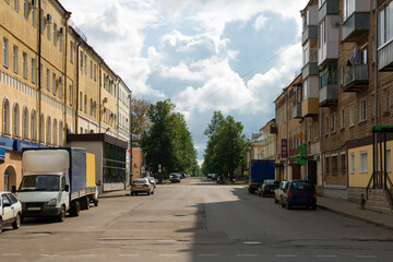 RYBINSK View of the street in center of Rybinsk town, Gogol street