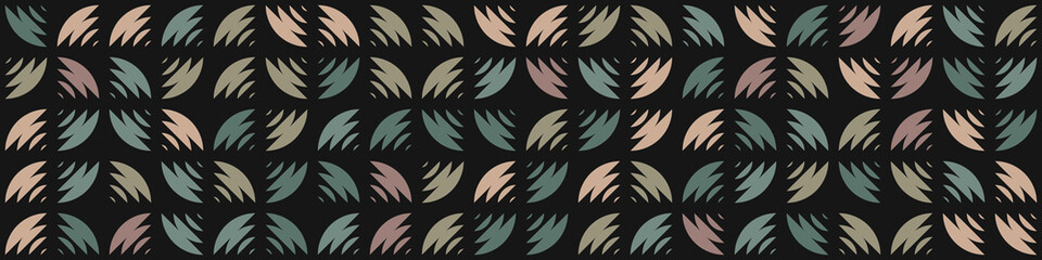 Fototapeta premium Abstract Geometric Pattern generative computational art illustration