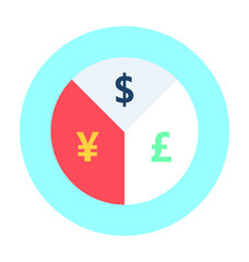 Currency Graph Vector Icon