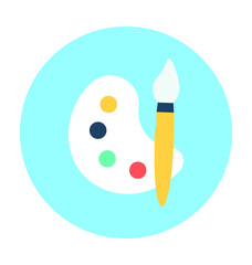 Paint Palette Vector Icon