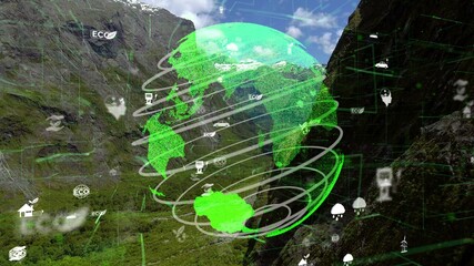 Future environmental conservation and sustainable ESG modernization development by using technology...