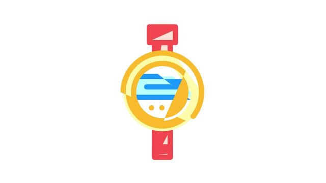 hardness meter or durometer color icon animation