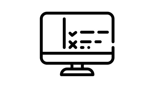 turing test black icon animation