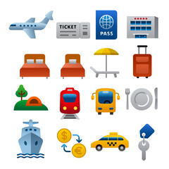 Travel icons