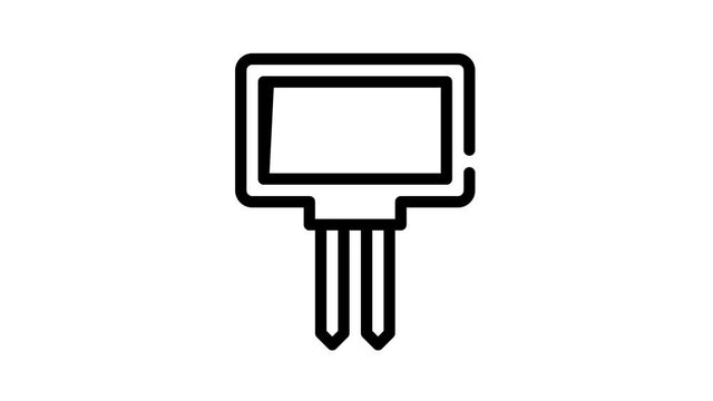 ph meter measuring equipment black icon animation