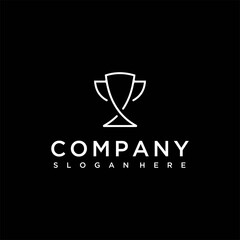 trophy logo design, champion logo , trophy logo design vector image , champion logo design vector image