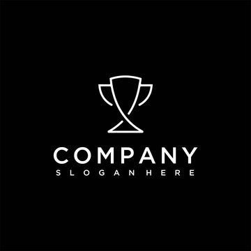 trophy logo design, champion logo , trophy logo design vector image , champion logo design vector image , logo trophy , tropy line logo