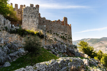 Alanya castle. Mediterranean coast of Turkey.