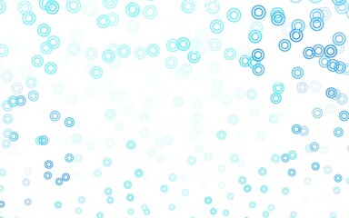 Fototapeta na wymiar Light BLUE vector template with circles.