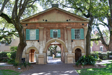 Naklejka premium College of Charleston, the oldest municipal college in America, founded in 1770