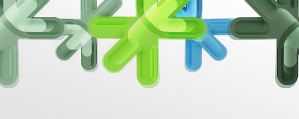 Abstract glossy crosses background for business or technology presentations, internet posters or web brochure covers