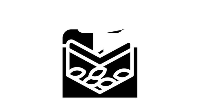 press equipment glyph icon animation