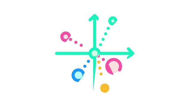 scatter chart color icon animation