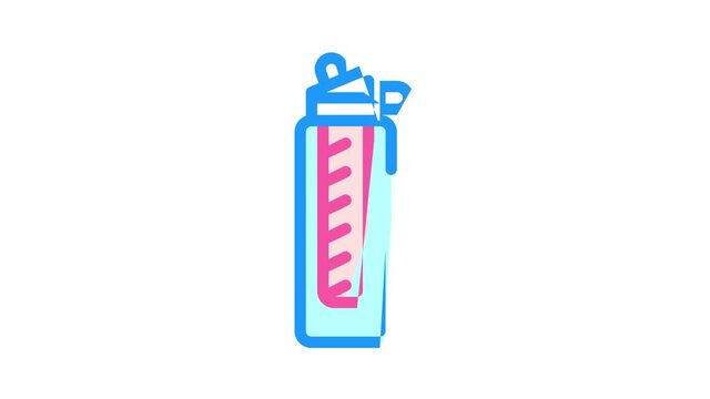 bottle with filter color icon animation
