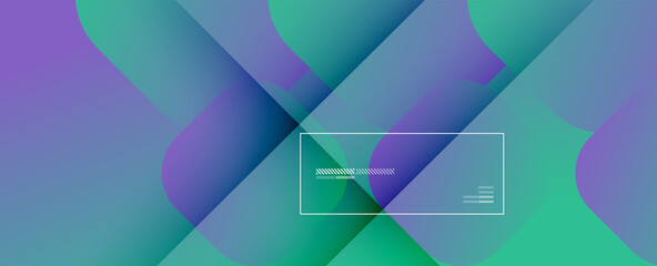 Square shapes composition geometric abstract background. 3D shadow effects and fluid gradients. Modern overlapping forms