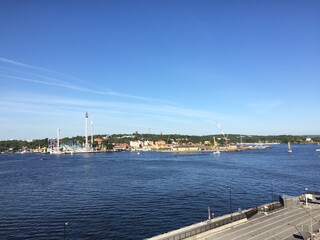 Obraz premium View over the port of Stockholm, Sweden