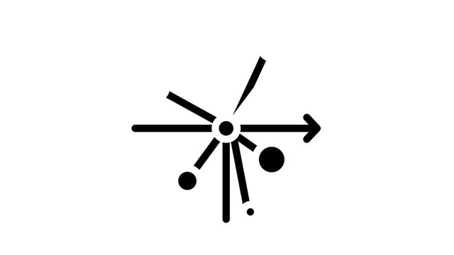 scatter chart glyph icon animation