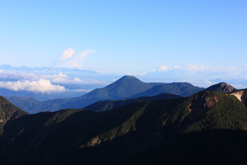 Fototapeta na wymiar 八ヶ岳から見た蓼科山