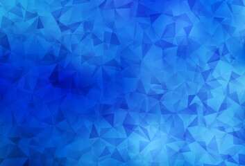 Obraz premium Light BLUE vector low poly texture.