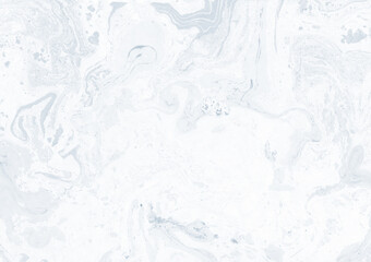 Abstract boho blue hue marble background. Vintage light blue acrylic marble texture. Artsy pattern for banner, creative poster, flyer design. Liquid ink on wet surface. Tender blue marbled paper.