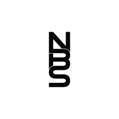 nbs letter original monogram logo design