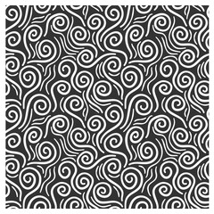 Seamless pattern with stormy twisted waves.