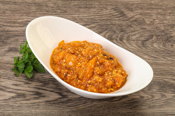 Caucasian cuisine - Mangal salad with vegetables