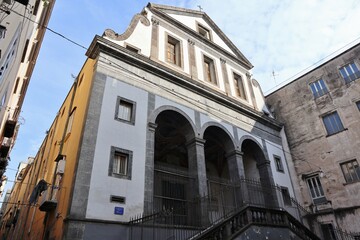 Fototapeta na wymiar Napoli - Chiesa Santa Maria Regina Coeli