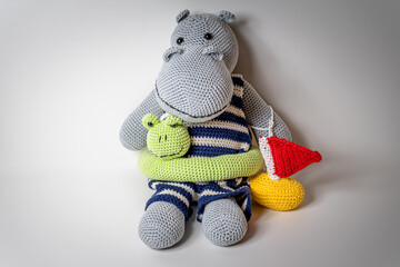 Amigurumi Hippo out of Wool Bavaria
