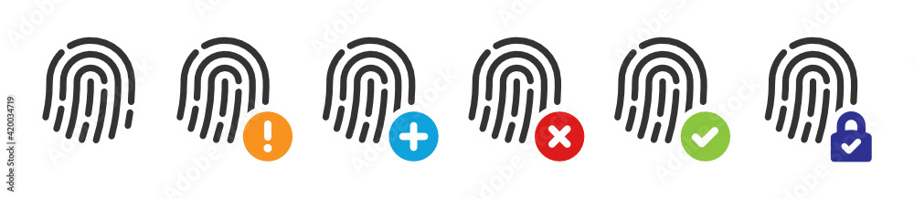Poster finger-print scanning identification system.