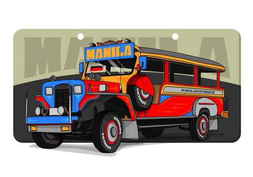 Philippine Manila icon jeepney transportation
