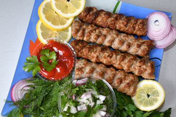 Lula kebab in Mediterranean cuisine