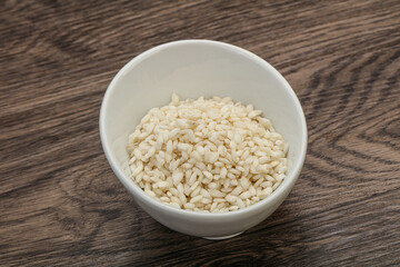 Raw arborio rice for Risotto