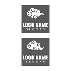 Chinese clouds Logo Template vector symbol design