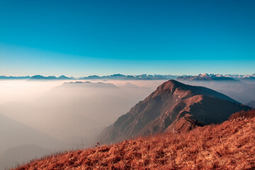 Panorama from the alpine peak