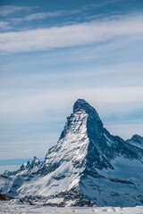 swiss landscape from helicopter