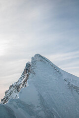 swiss landscape from helicopter
