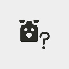 Missing dog icon isolated on background. Pet symbol modern, simple, vector, icon for website design, mobile app, ui. Vector Illustration