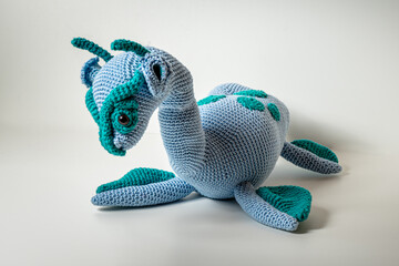 Amigurumi Nessi Sea Monster out of Wool Bavaria