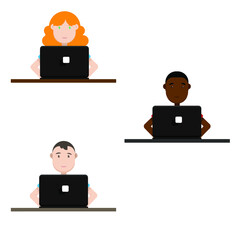 businessman with laptop