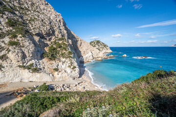 Agia Eleni beach near Damoulianata village in Lixouri, Kefalonia, Greece