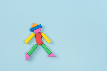 Child's toy  building blocks,children's day background