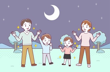 子どもたちと天体観測