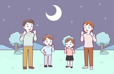 子どもたちと天体観測