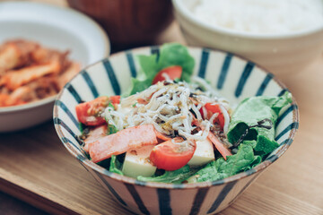 しらすと豆腐の和風サラダ