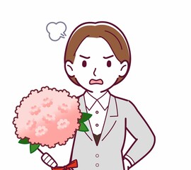 新人の会社員の女性